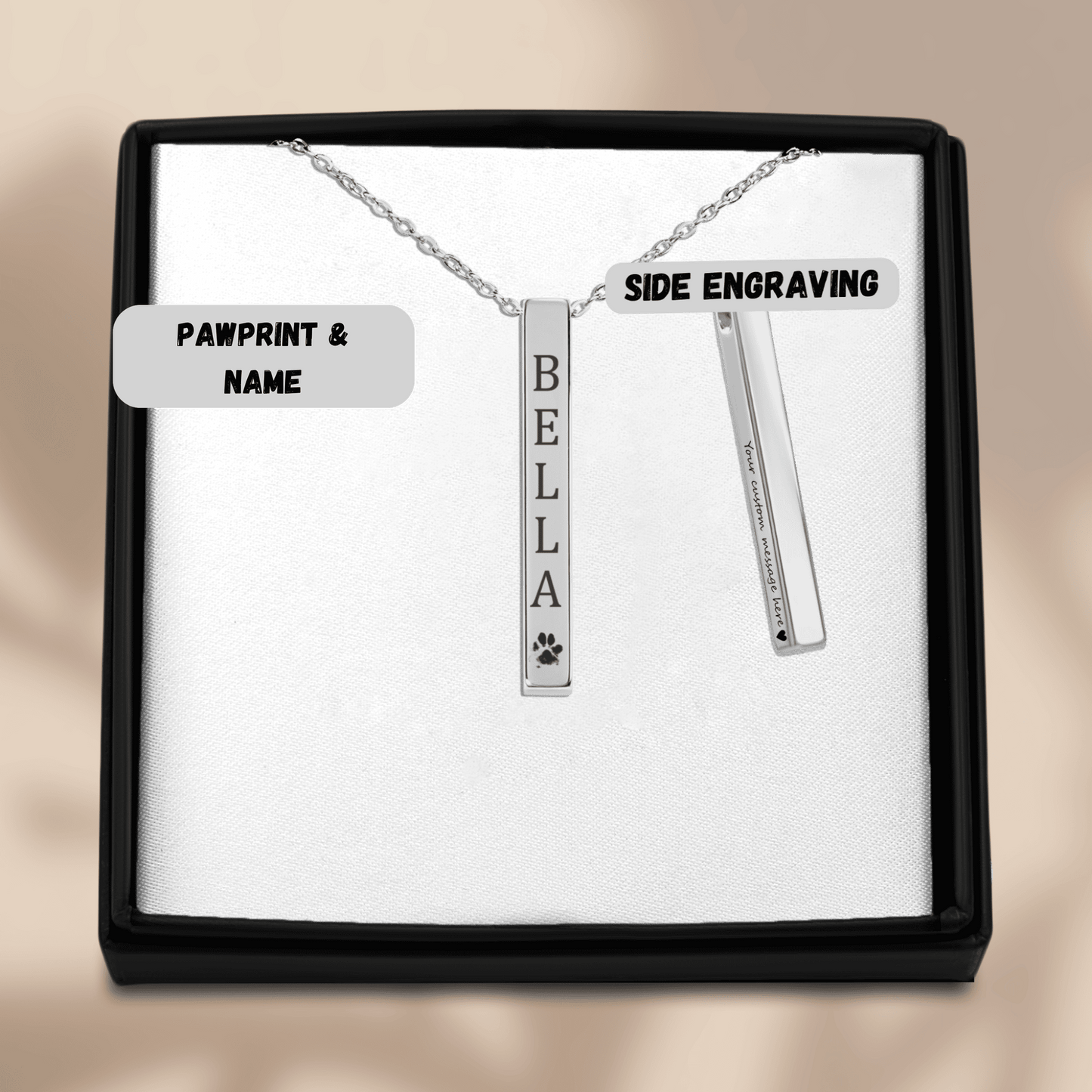 Silver Bar Necklace