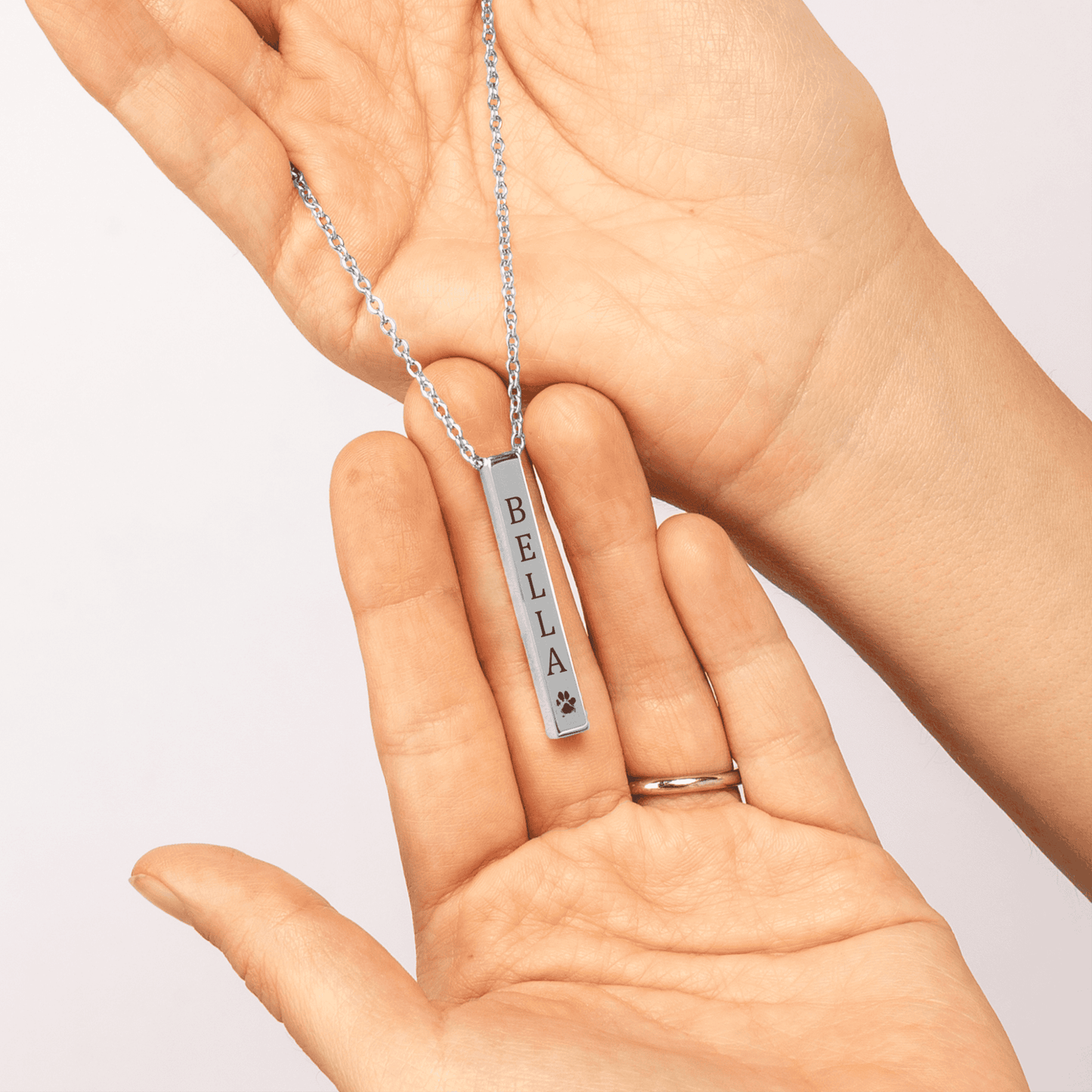 Silver Bar Necklace