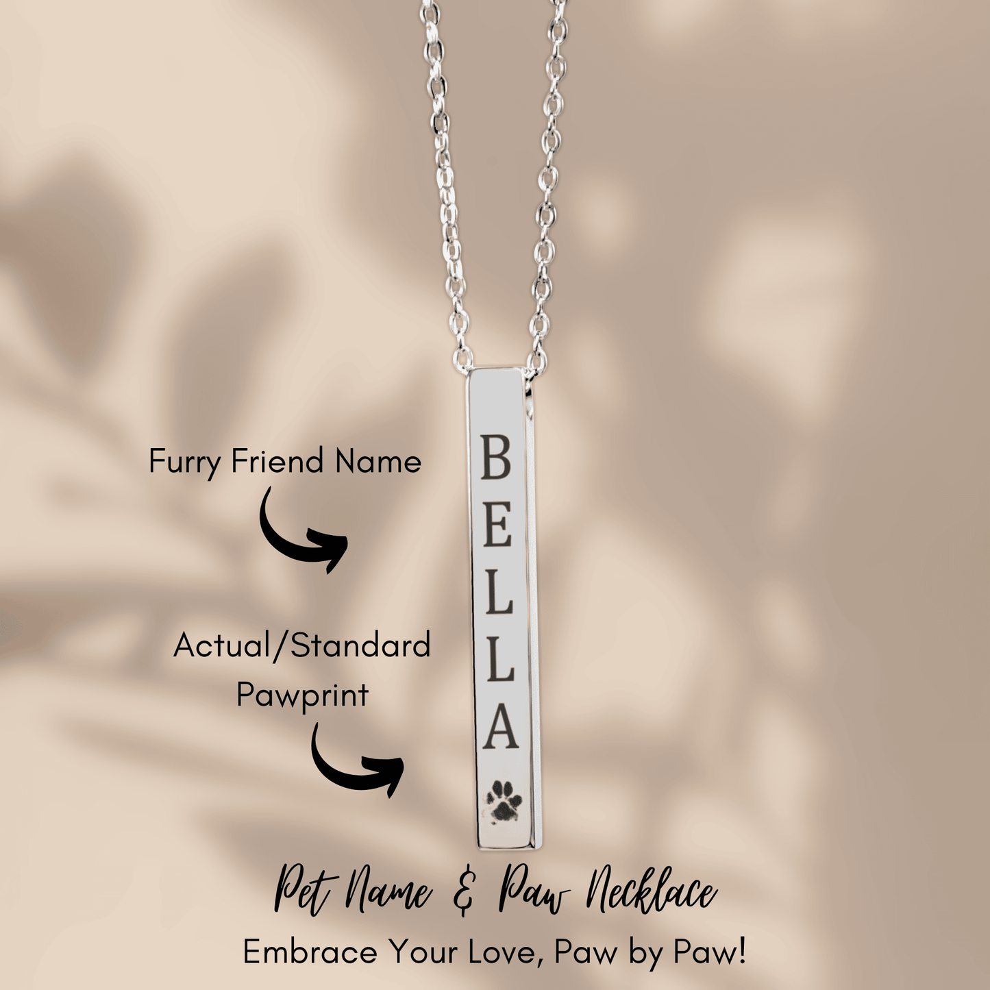 Silver Bar Necklace