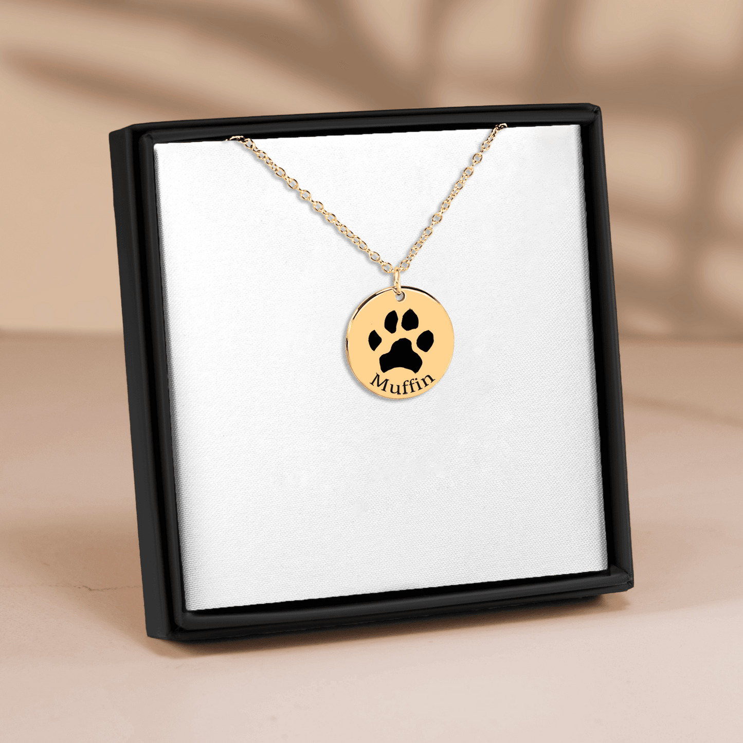 Gold Paw Print Necklace