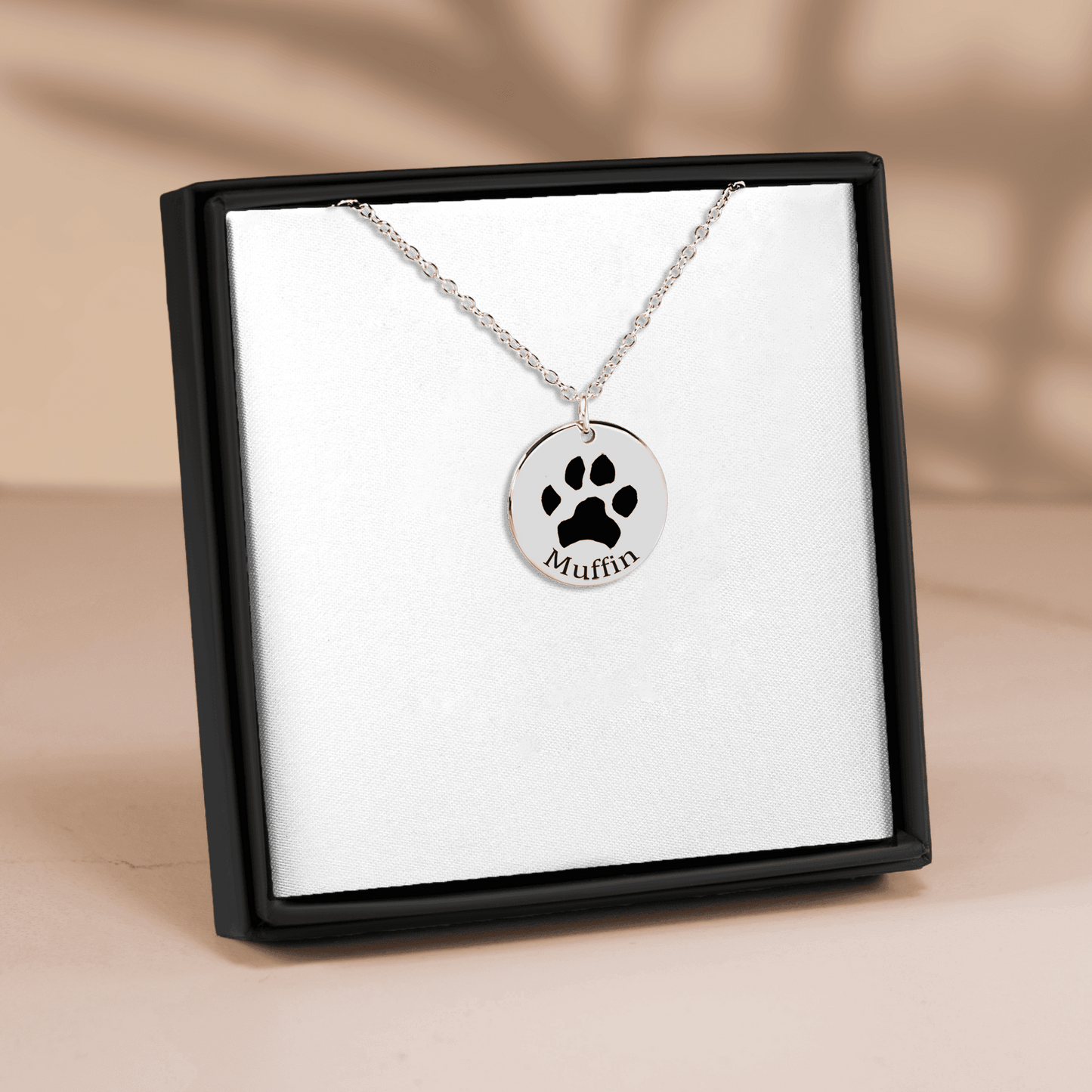 Silver Paw Print Necklace