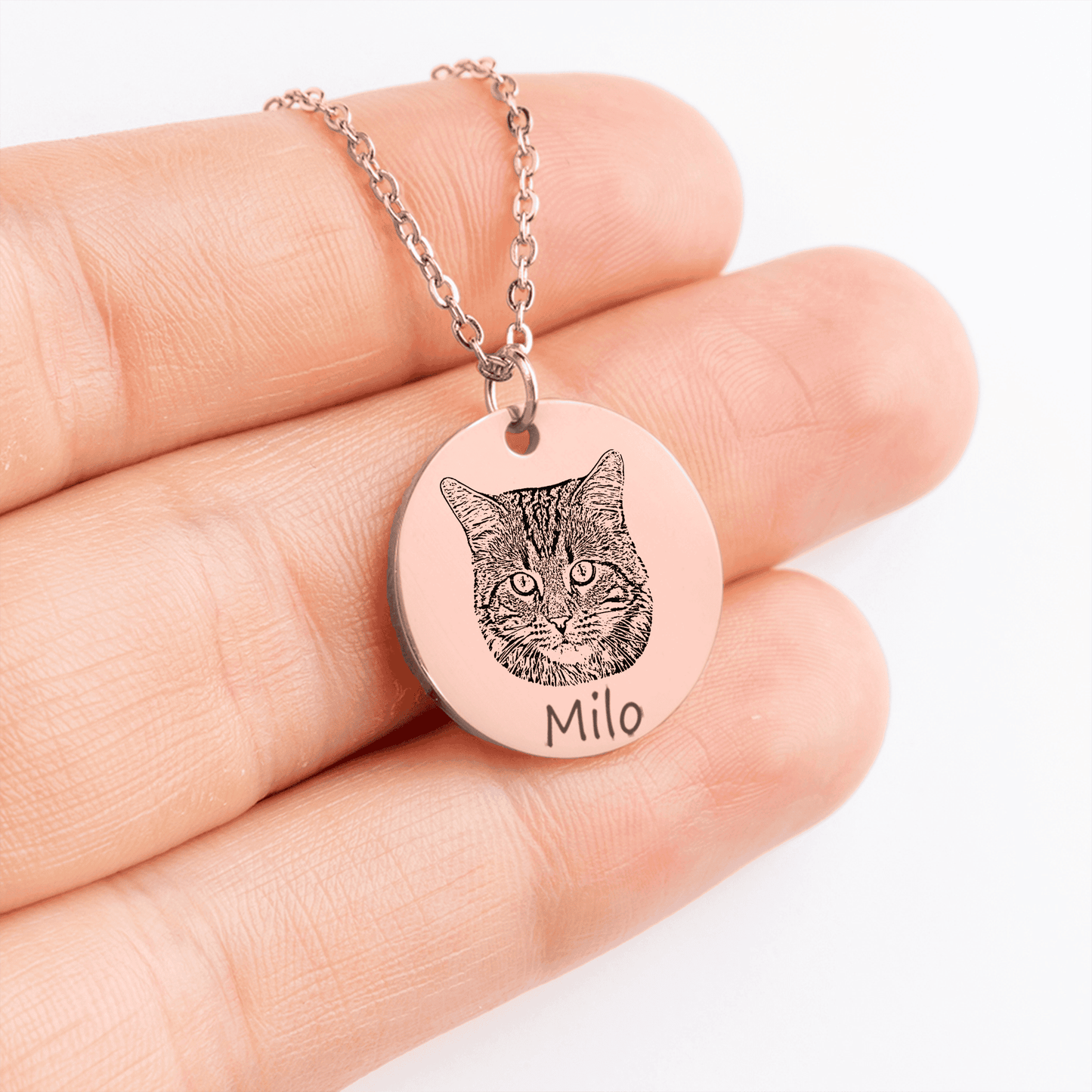 Rose Gold Pendant Necklace