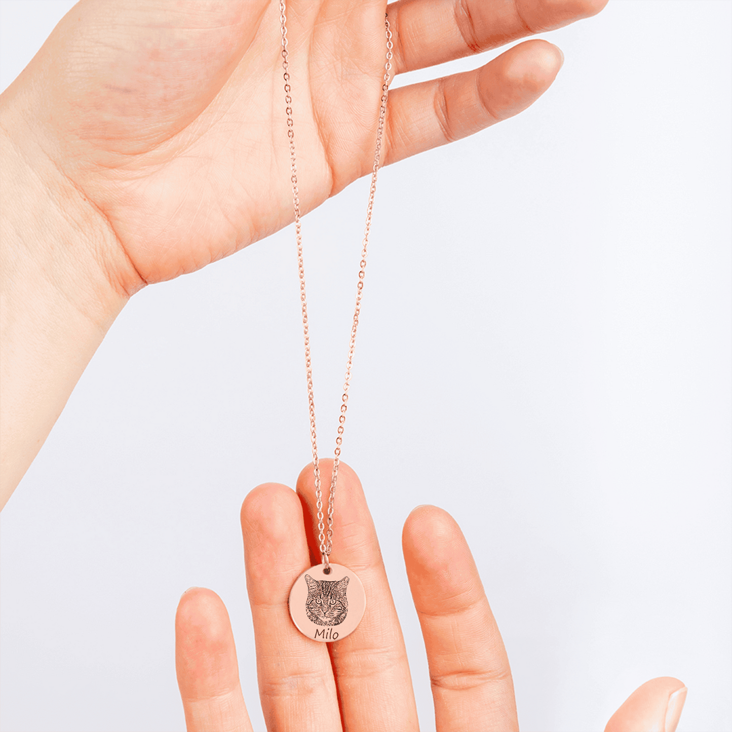 Rose Gold Pendant Necklace