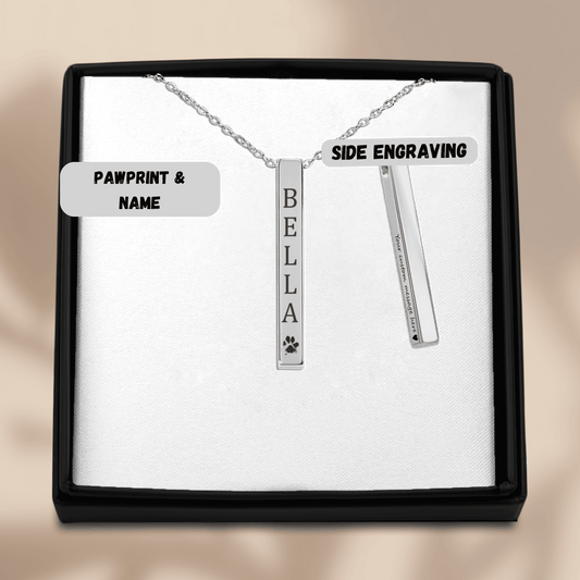 Silver Bar Necklace